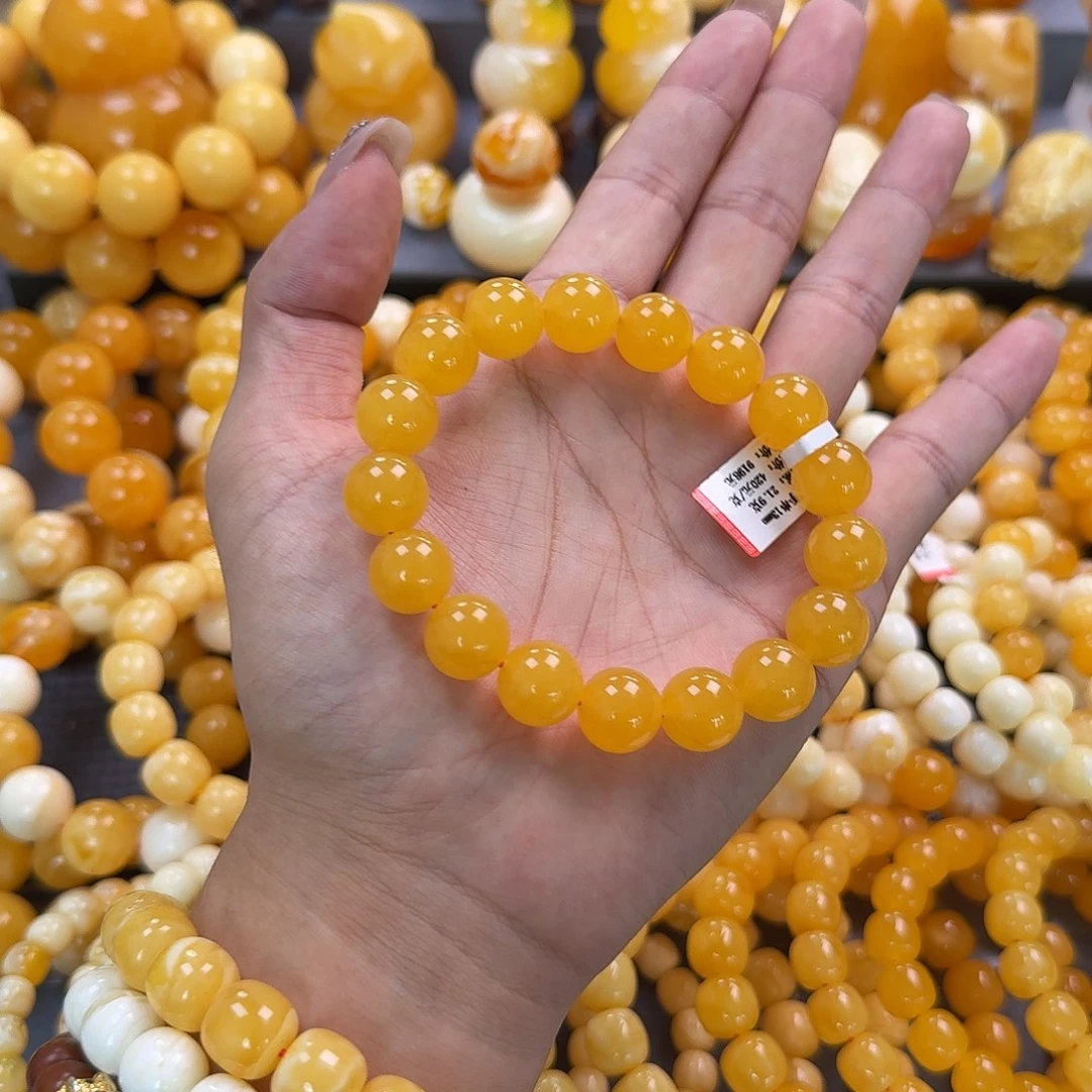 蜜蜡未镶嵌珠宝奇石同料13mm