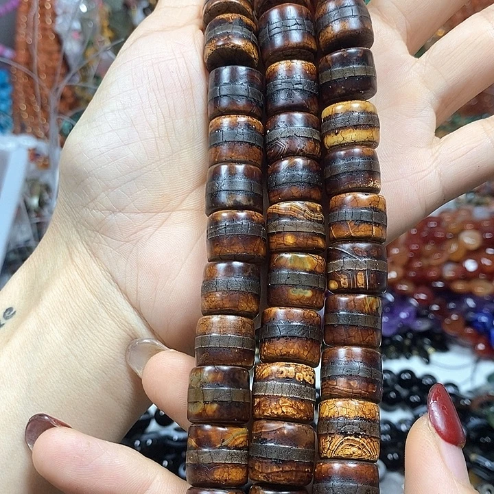 玛瑙/玉髓未镶嵌珠宝半成品一线玛瑙卡14mm