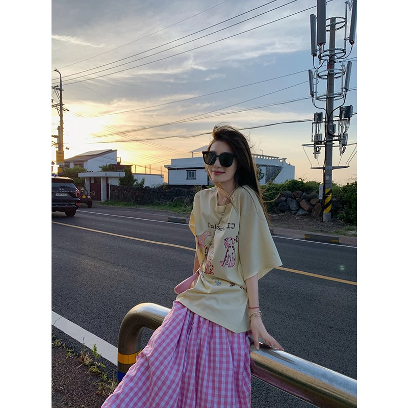 小君君布兰妮 101斑点狗 Du家原创春夏设计款印花T软糯透气上衣