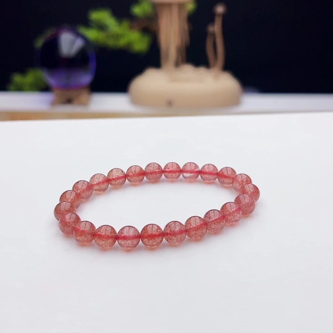 水晶手链未镶嵌草莓8mm
