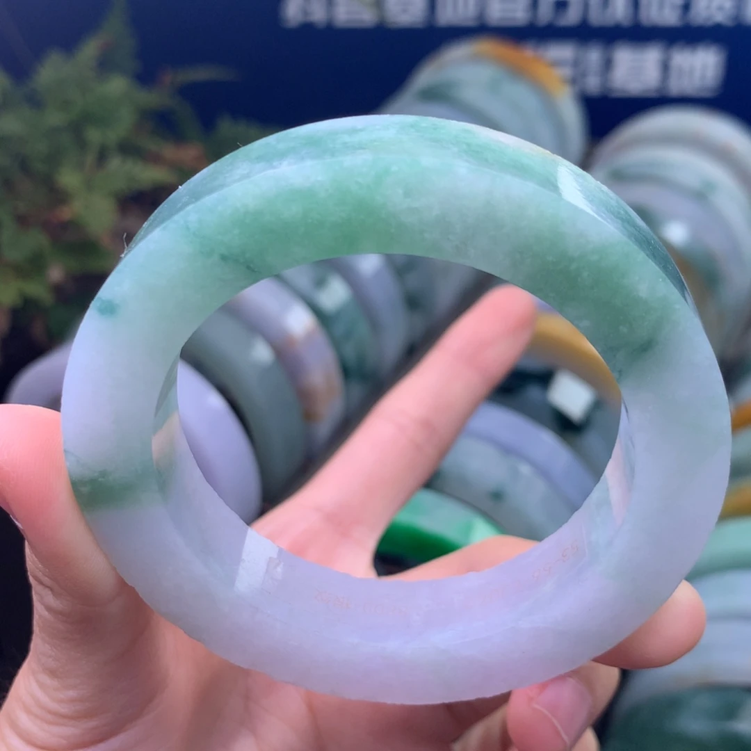 定制翡翠未镶嵌手镯定制不退不换