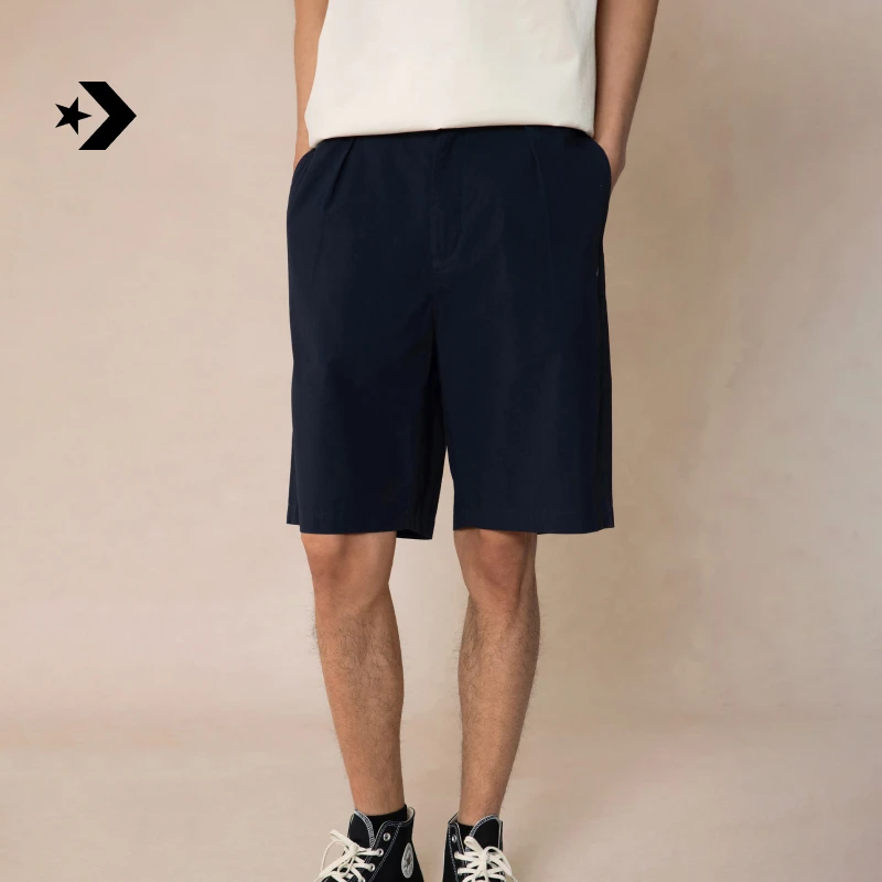 【流光风】匡威男工装卡其裤复古抽绳中裤CONVERSE MCH602