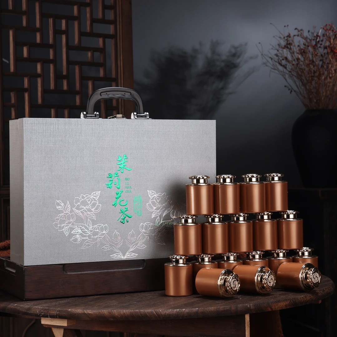 【茉莉花茶】18罐礼盒装 手提箱180g