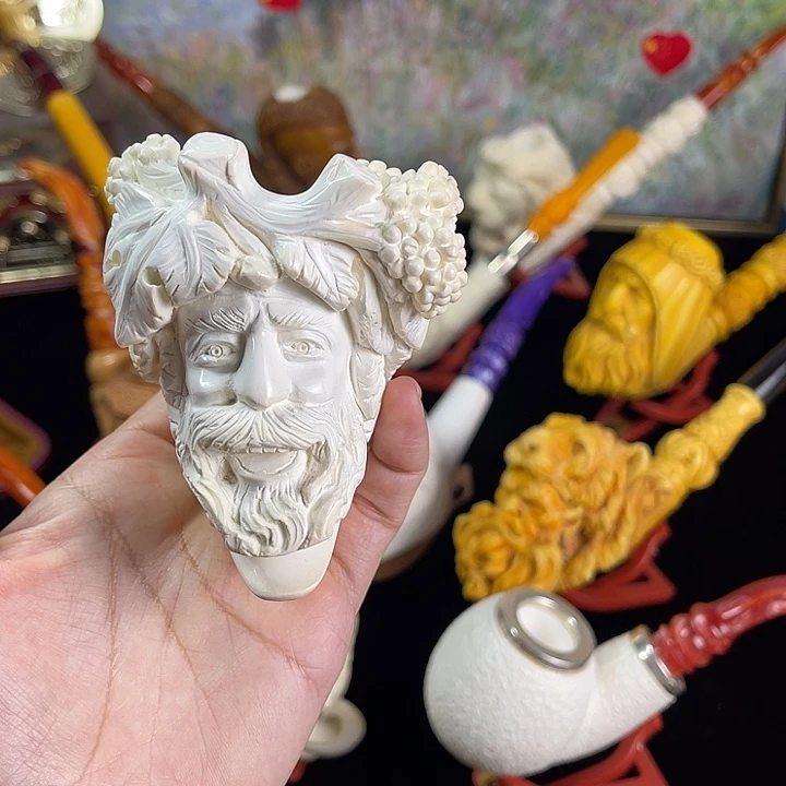 微瑕.海泡石烟斗酒神斗