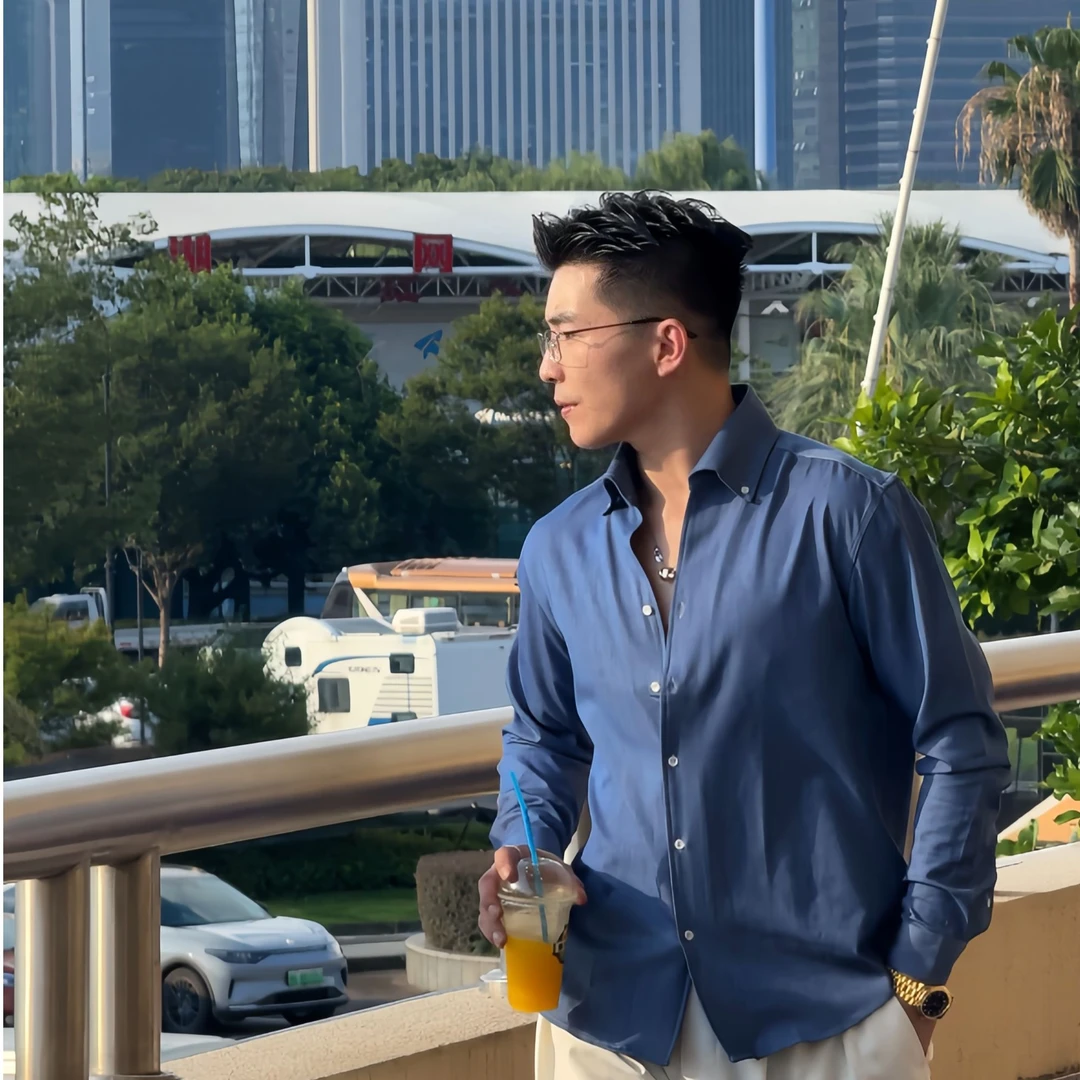 HG-夏季设计英伦风小众正肩冰丝衬衫