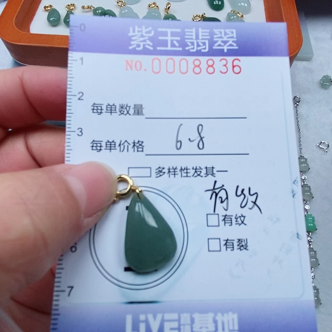 颈饰未镶嵌翡翠冰透随行
