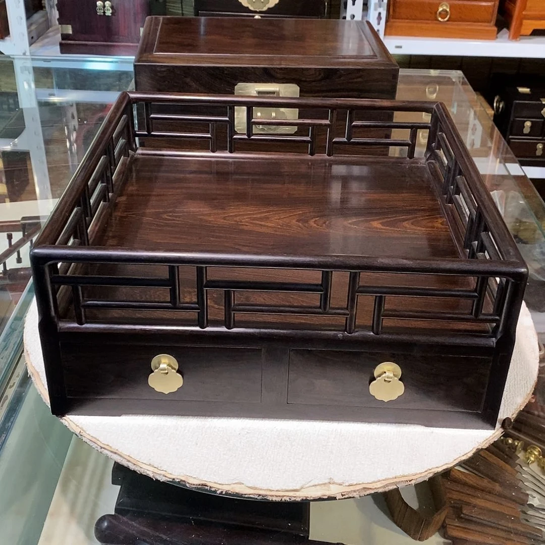 东非黑黄檀（紫光檀）独板王款都城盘