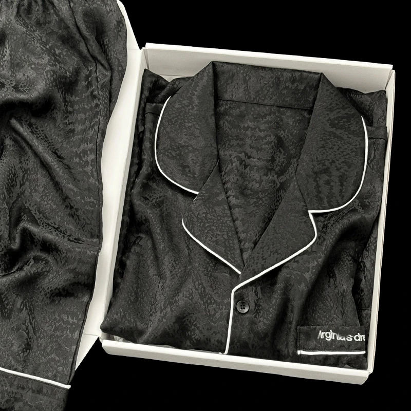 睡衣男夏季冰丝短袖短裤轻奢高级感男士薄款夏天可外穿家居服套装