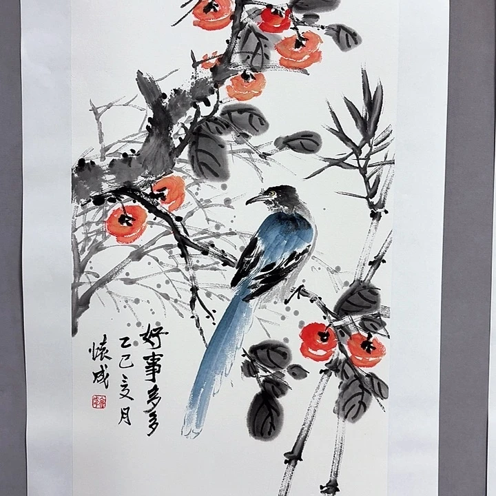 国画亲笔手绘放心去藏