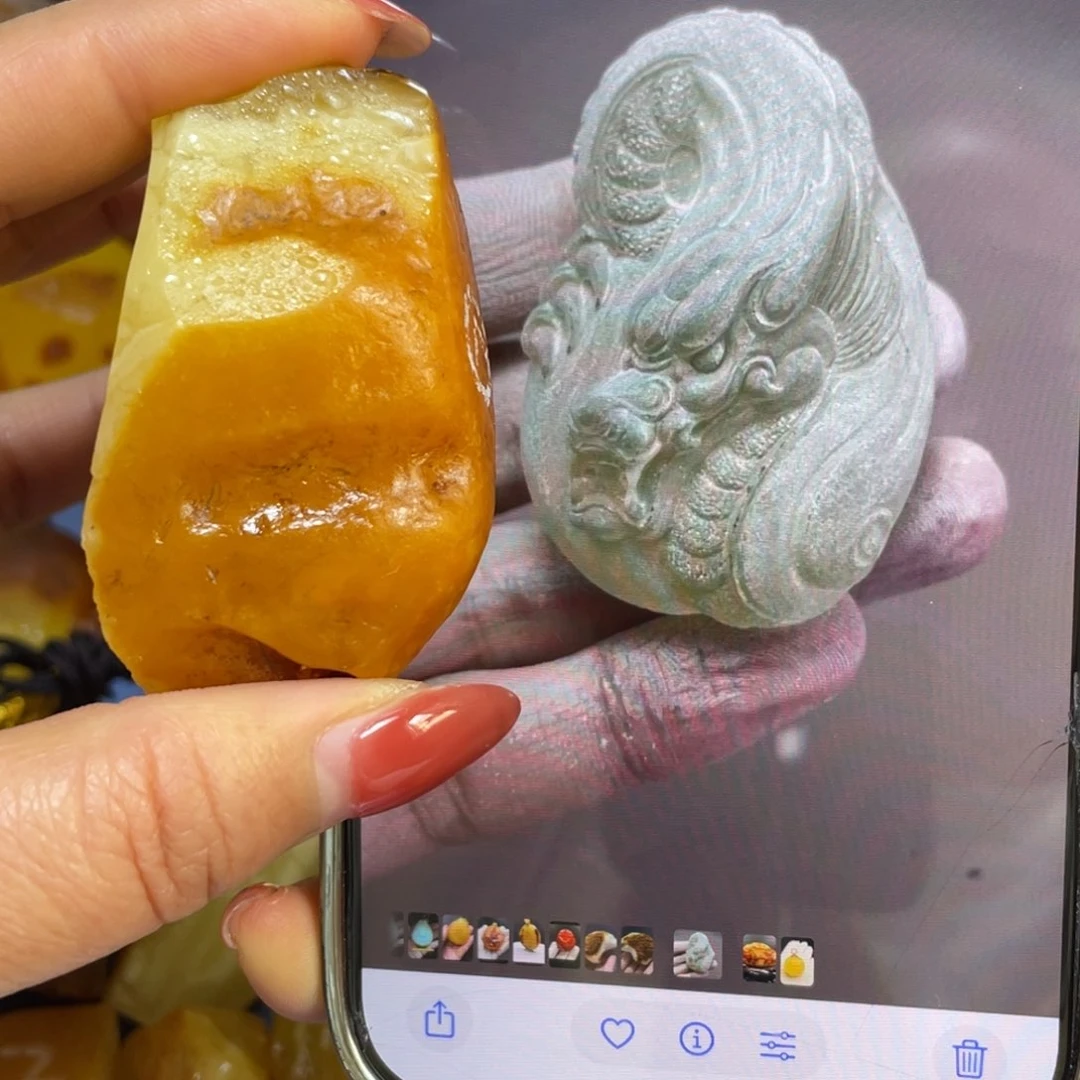 定制琥珀未镶嵌原石