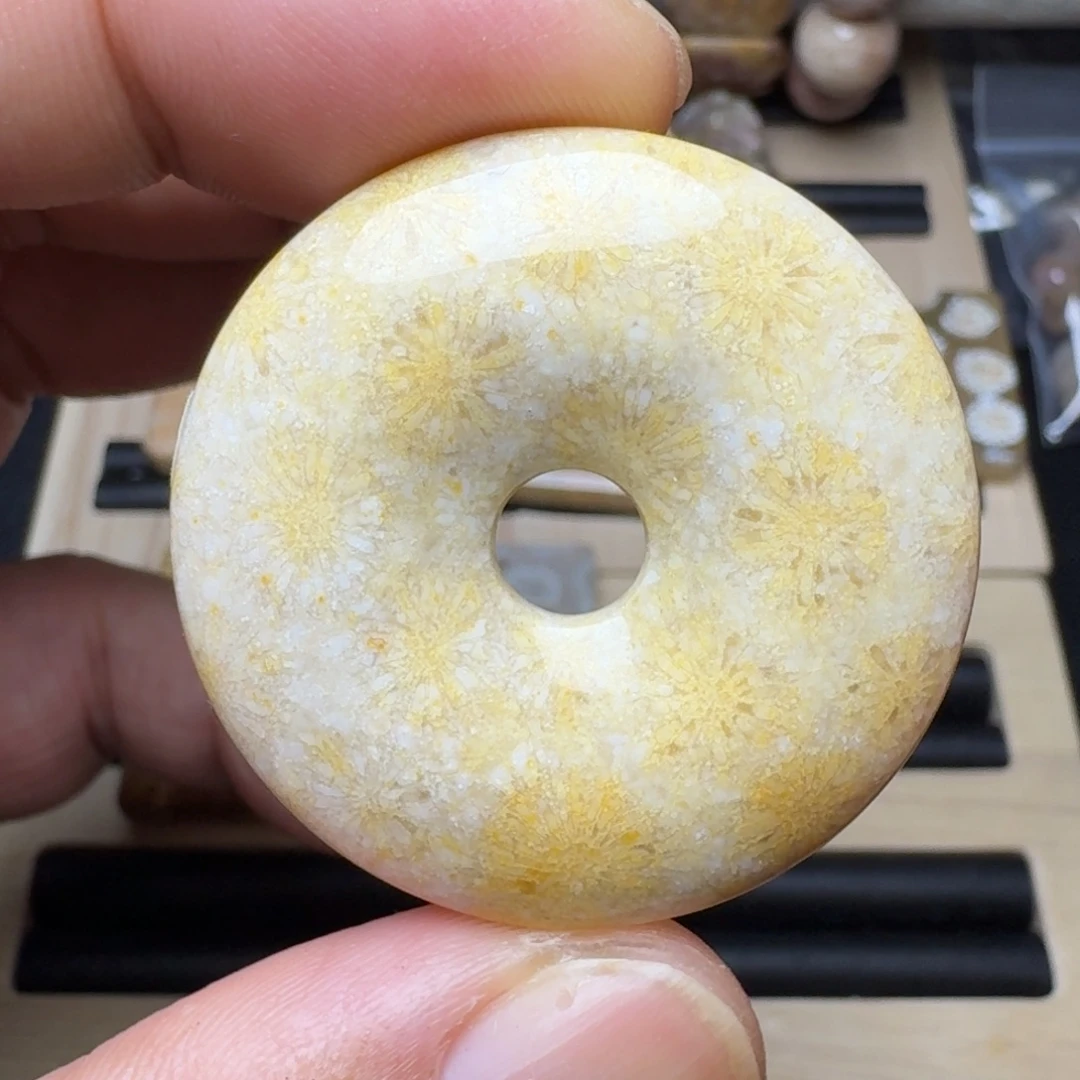 硅化珊瑚（珊瑚玉）未镶嵌纯天然色有机玉石保真色