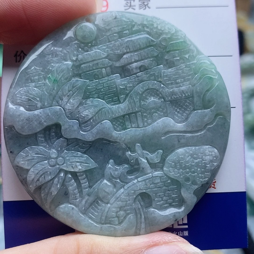 翡翠未镶嵌吊坠(不含链)