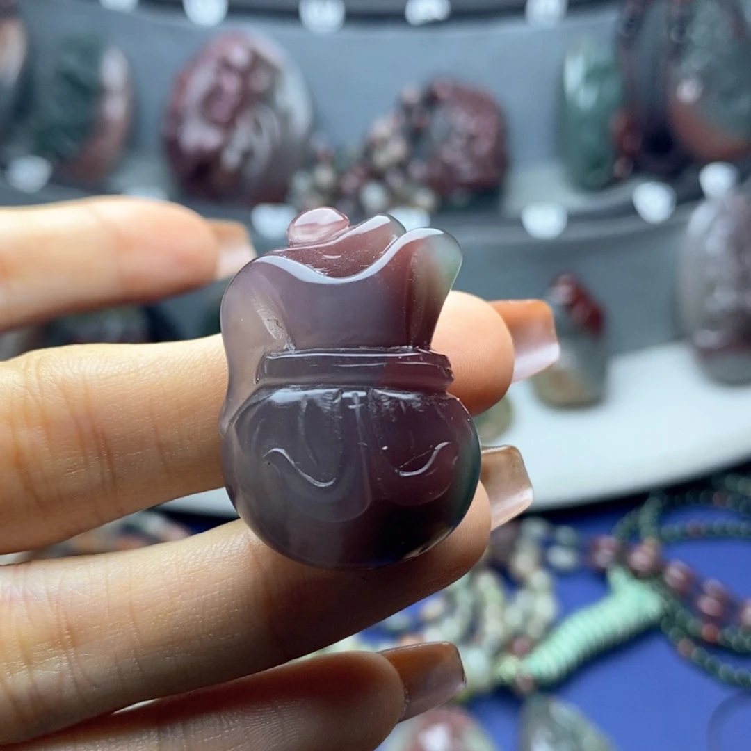 玛瑙/玉髓未镶嵌吊坠(不含链)