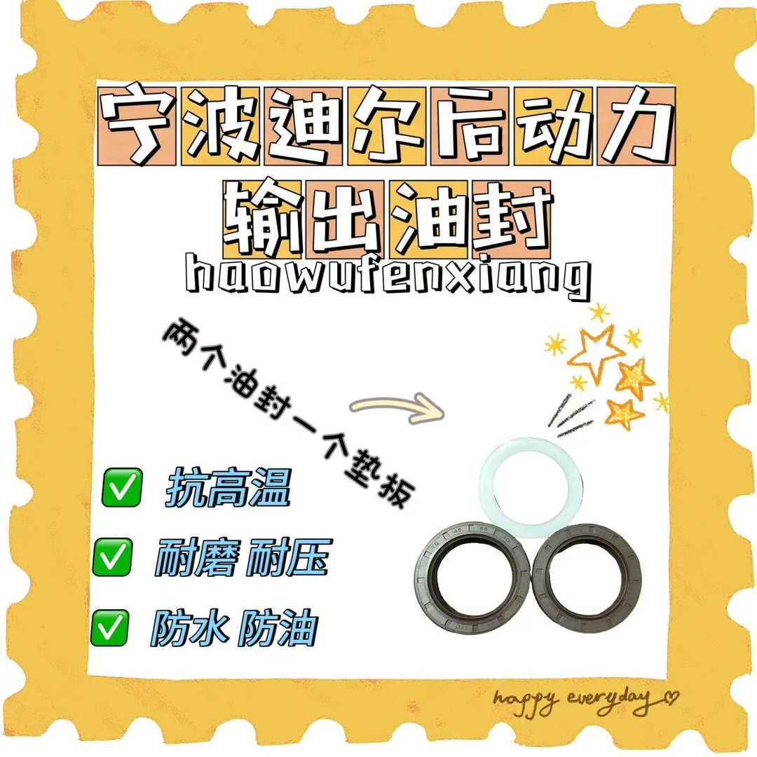宁波迪尔后动力输出两个油封一个垫板