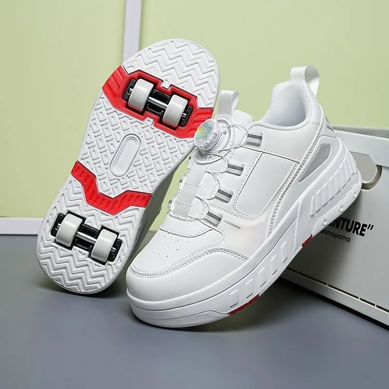 四轮轮滑暴走鞋男女童轮滑鞋学生带轮子可走可滑溜冰鞋儿童运动鞋