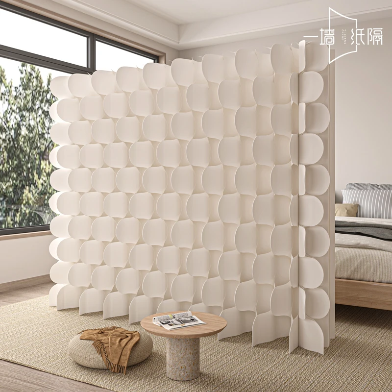 （小鱼鳞）屏风隔断居家可移折叠屏风隔断简约设计专业便携艺术时尚