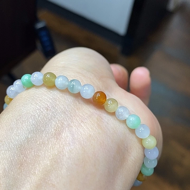 翡翠未镶嵌手链珠子