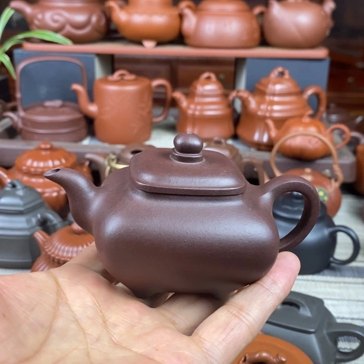 茶壶紫砂全手工传炉130-260CC原矿老紫泥特价