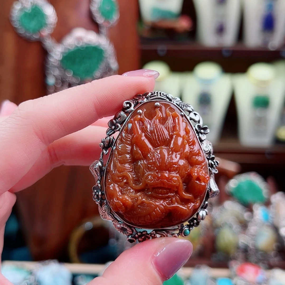 925银珐琅锦象原创设计款式戒指