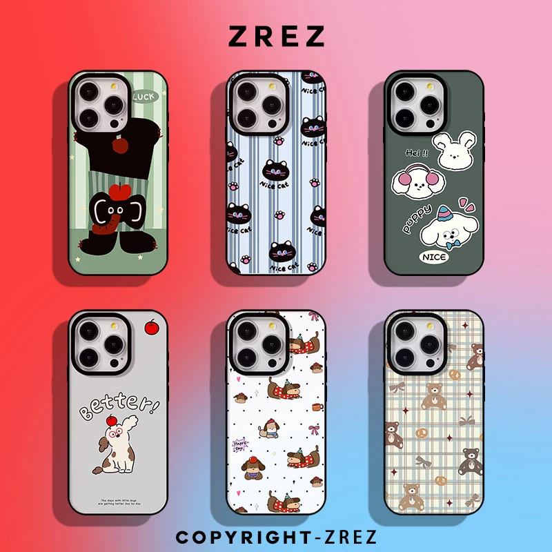 ZREZ 原创 [ 倒立小象 ] 适用苹果iPhone16ProMax防摔磁吸手机壳