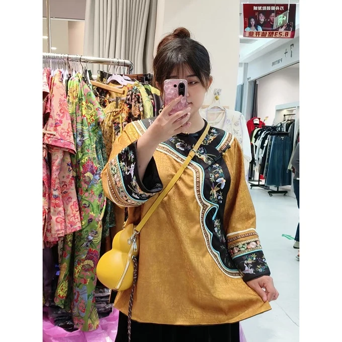 上新价~深圳012新中式国风太太服南油高定重工刺绣格格服千金装