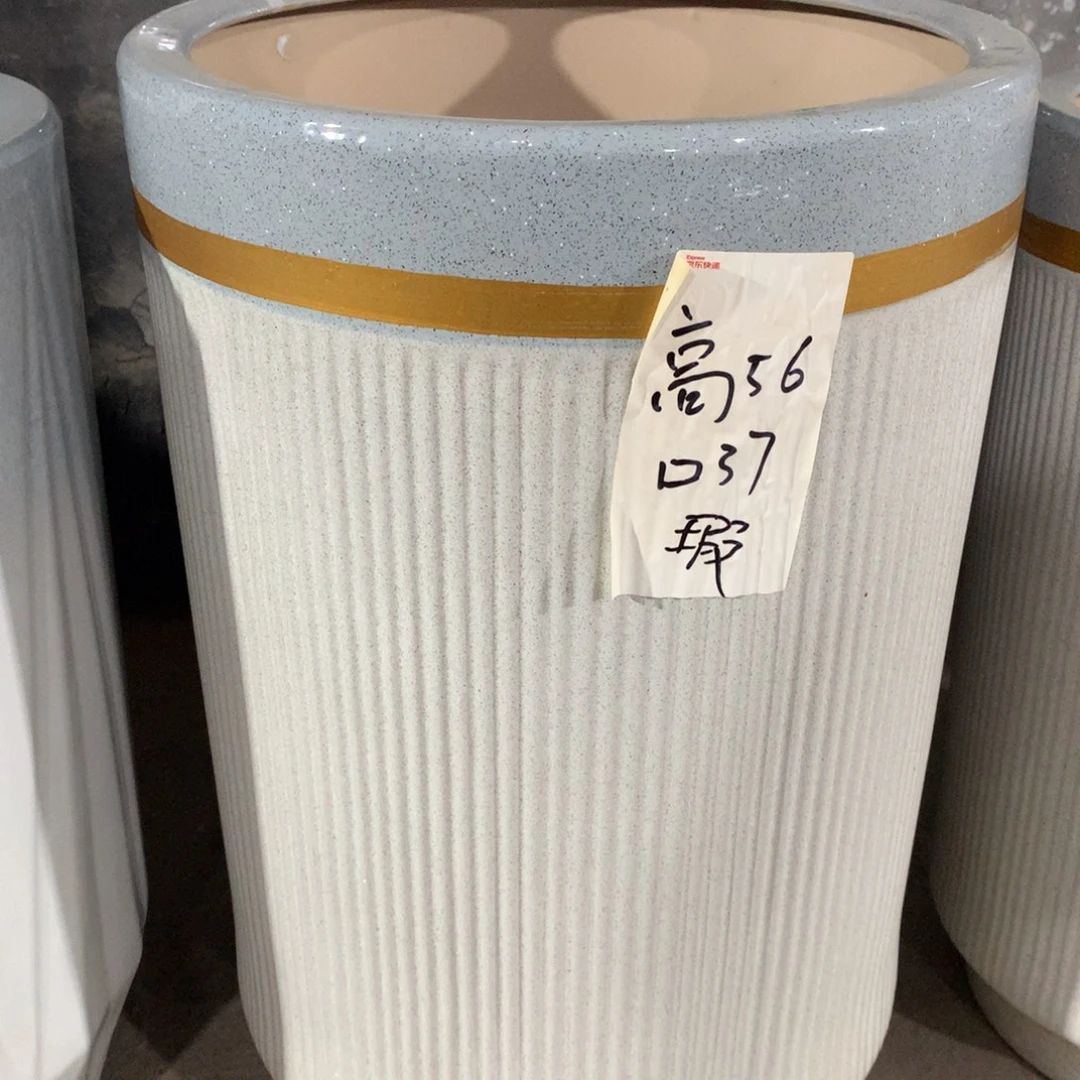 微瑕高温陶瓷花盆