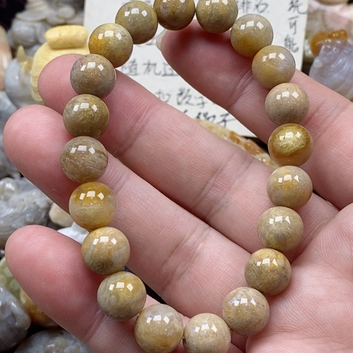 颈饰未镶嵌硅化珊瑚（珊瑚玉）