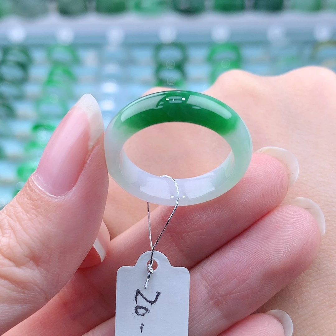 翡翠戒指未镶嵌缅甸翡翠A货