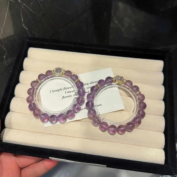 S246 10mm紫水晶原创设计手串