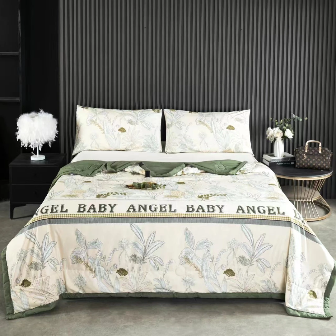 25爆款轻奢夏凉被印花空调被凉感机洗清凉半夏