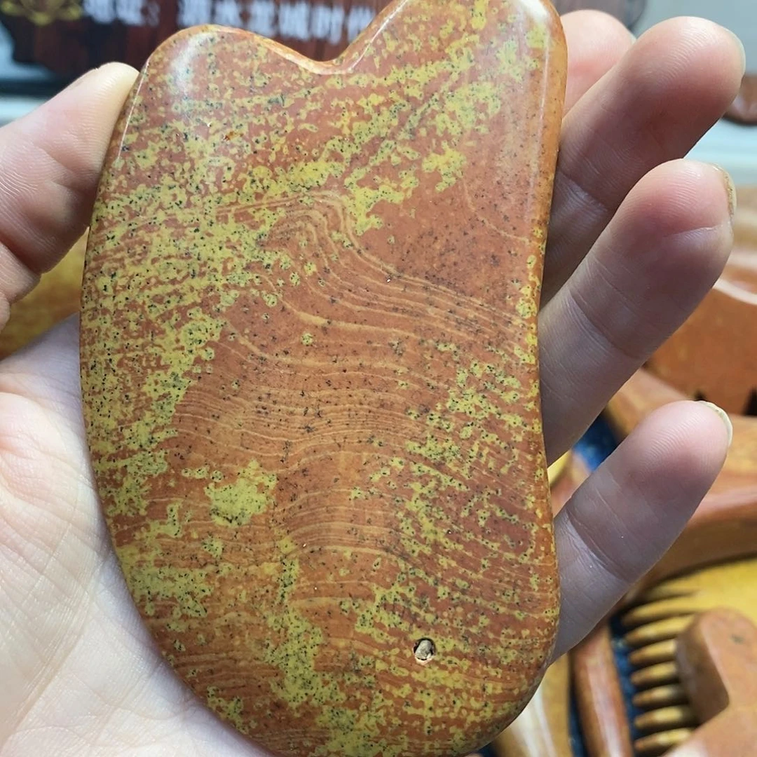 泗滨砭石一****?花纹刮板