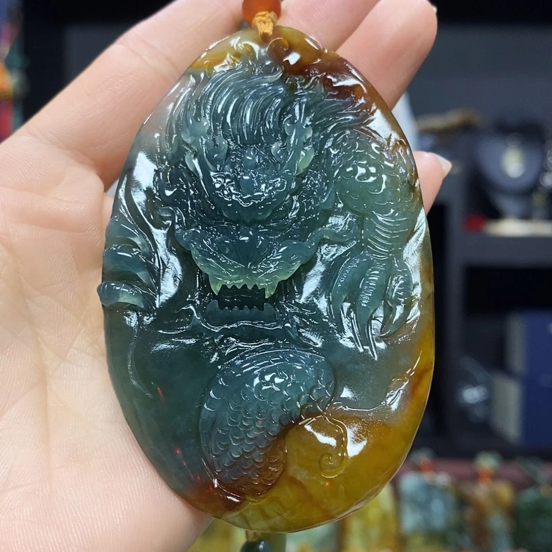 未镶嵌岫玉挂件吊坠