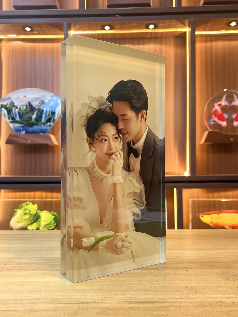 《来图定制》水晶摆件现代创意高端居家公司办公室生日礼物家居饰品