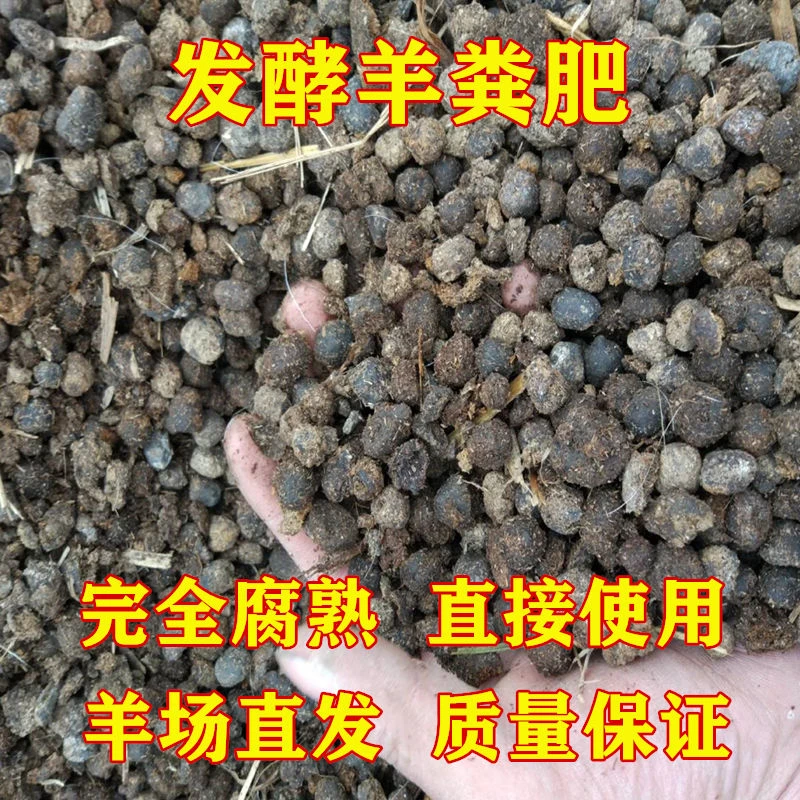 羊粪蛋养花有机肥颗粒缓释肥蔬菜花卉果树盆栽营养种菜羊粪肥植物