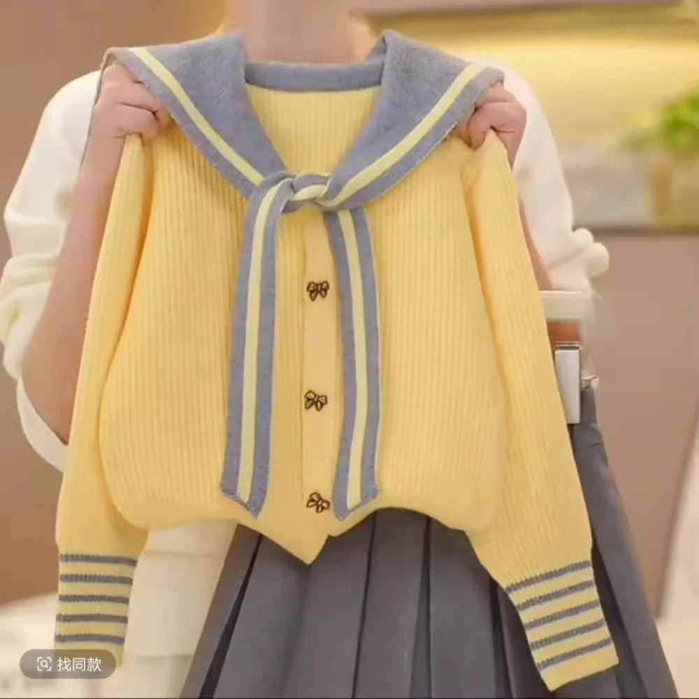 女童春装2025新款洋气大童针织衫春秋款外套潮酷穿搭春季开衫毛衣
