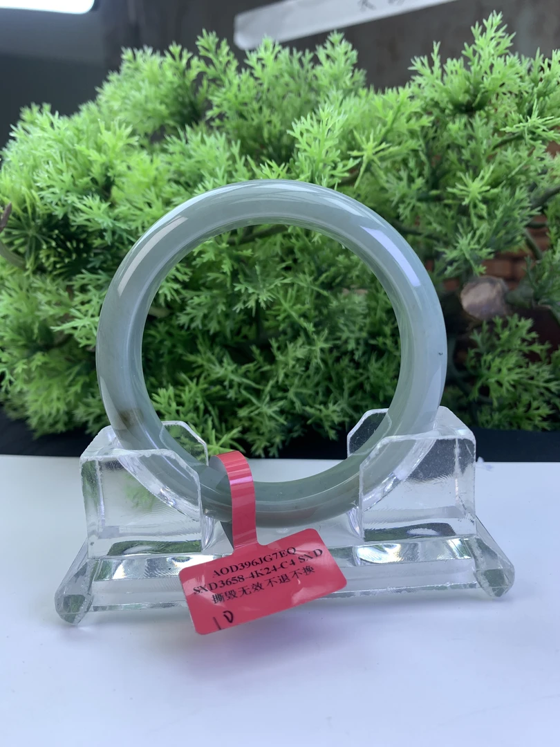 【刘思懿】天然缅甸A货翡翠手镯-M-10