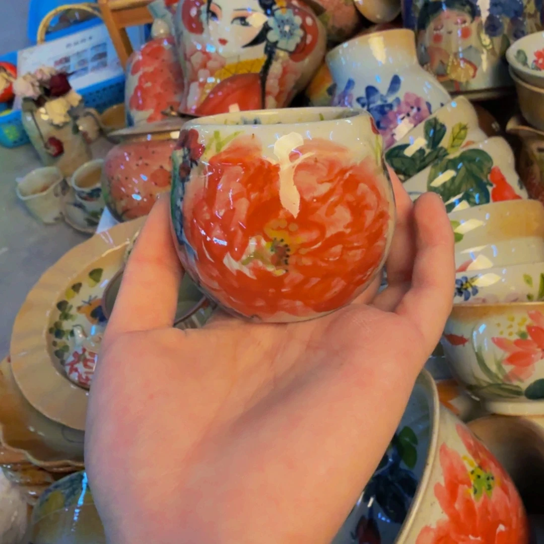 瓷片景德镇陶瓷手工手绘