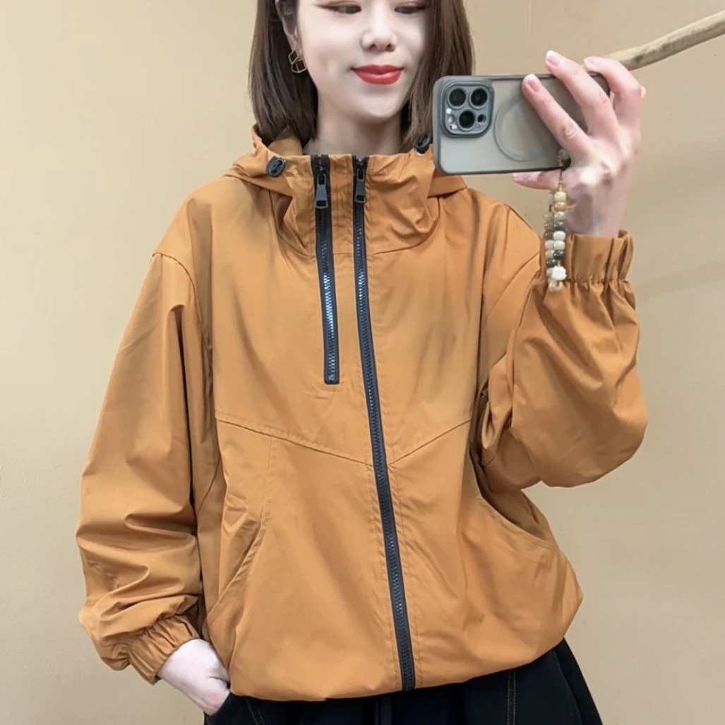 8087春季新款连帽外套