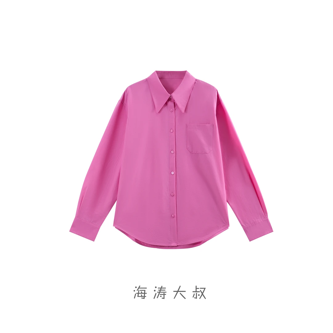 【海涛大叔】 「轻氧呼吸」慵懒风抗皱免熨烫百搭长袖衬衣SWD8798