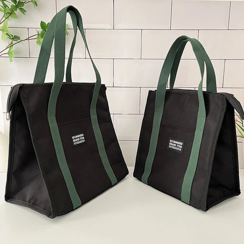 饭盒袋手提包加厚铝箔保温上班族带饭包大容量时尚餐包学生便当袋