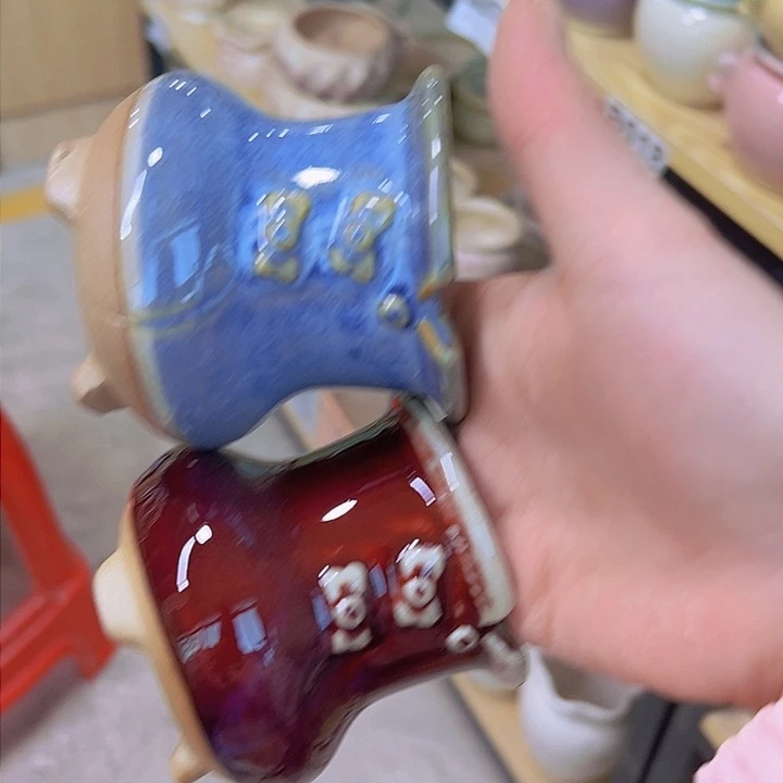 红陶陶瓷花盆当场满12包邮