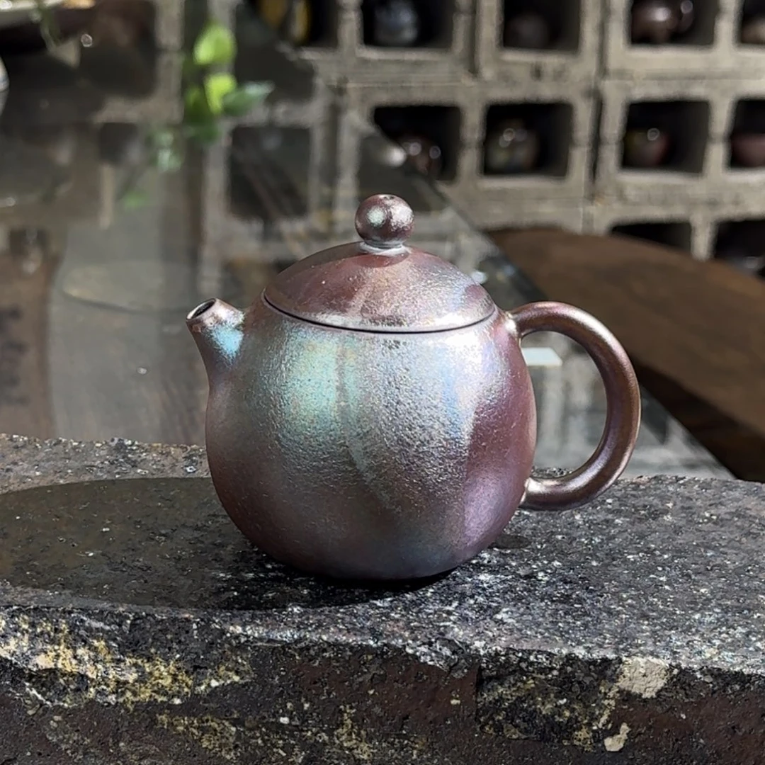 建水紫陶紫泥柴烧茶具