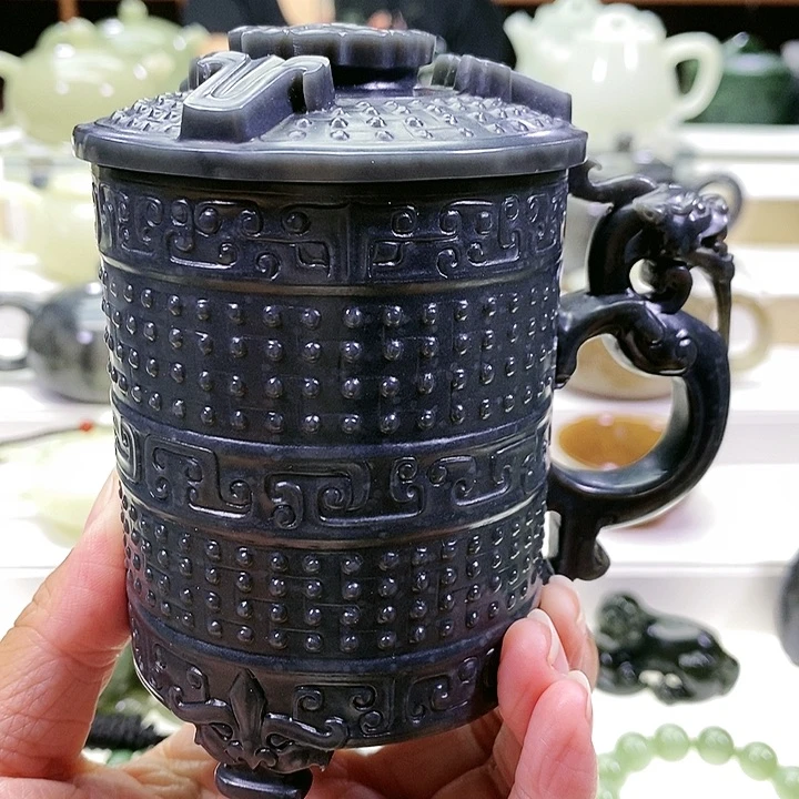 未镶嵌和田玉挂件茶杯