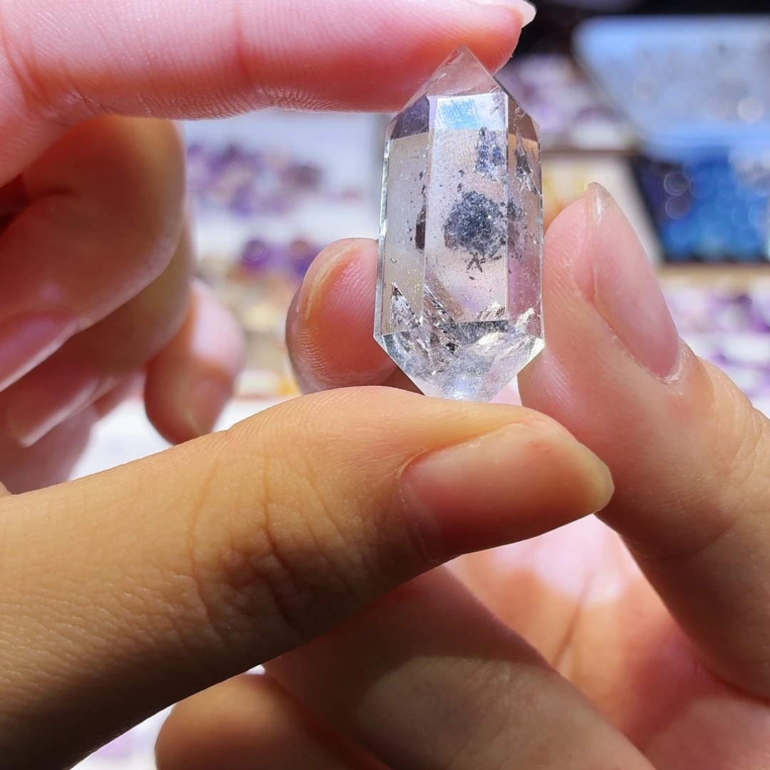 吊坠(不含链)未镶嵌水晶闪灵 双尖 打孔定制不退换