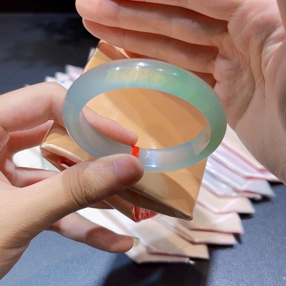 未镶嵌手镯翡翠翡翠手镯55圈口贵妃