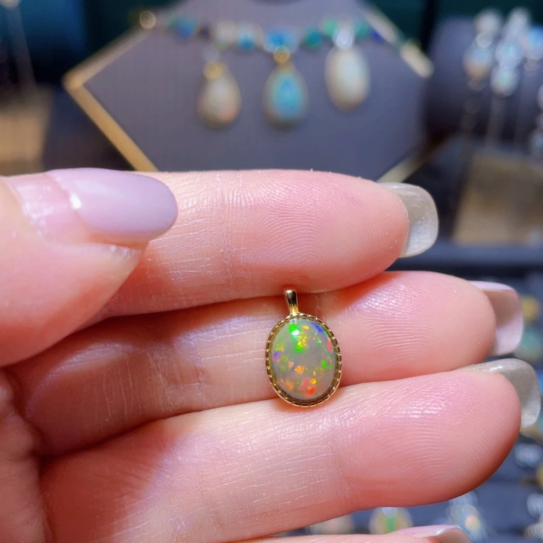 欧泊吊坠〉银S925镶嵌进*