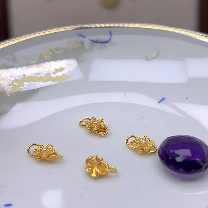 银S925镶嵌颈饰紫晶紫晶925镶嵌93