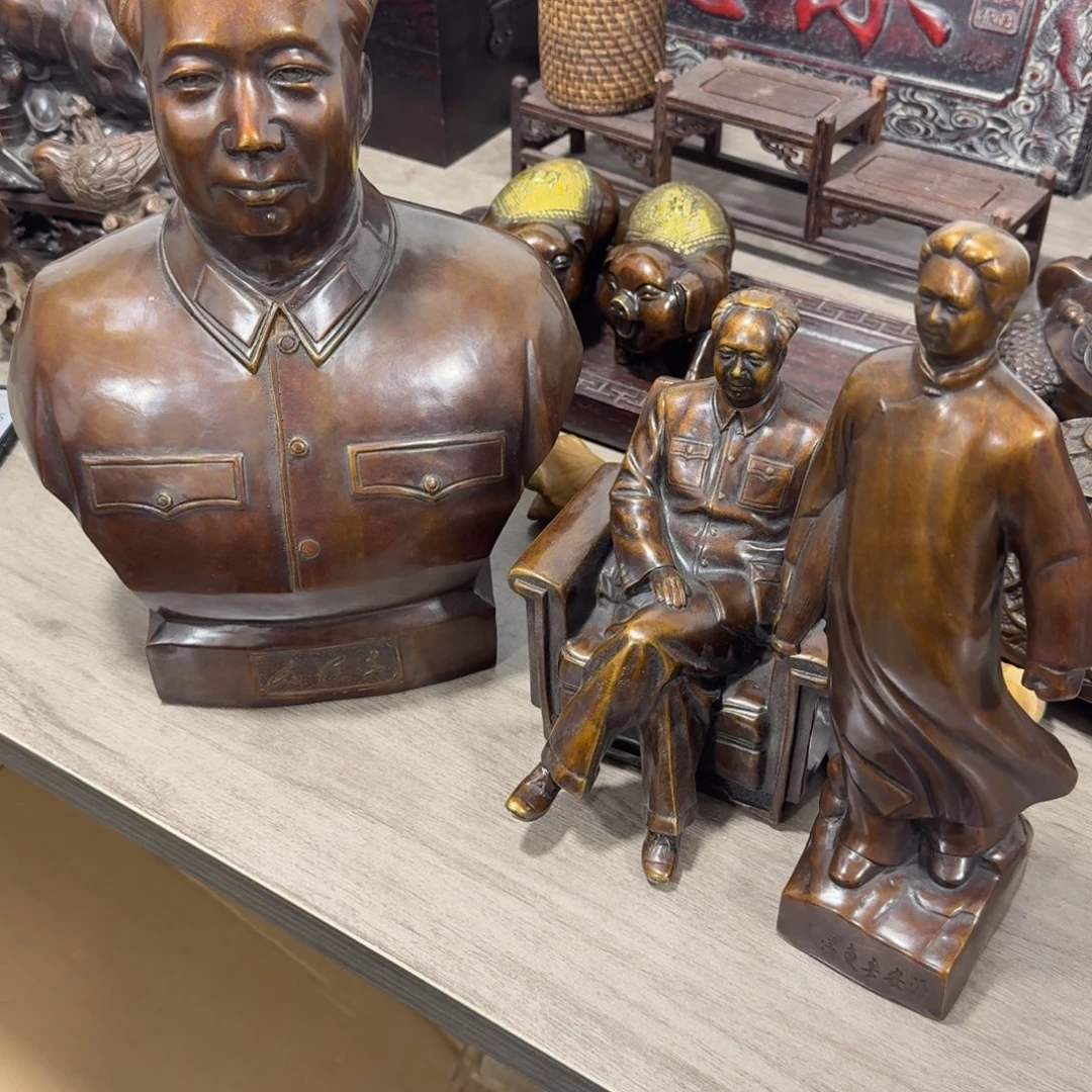 老***童铜铜伟人像桌面摆件热卖