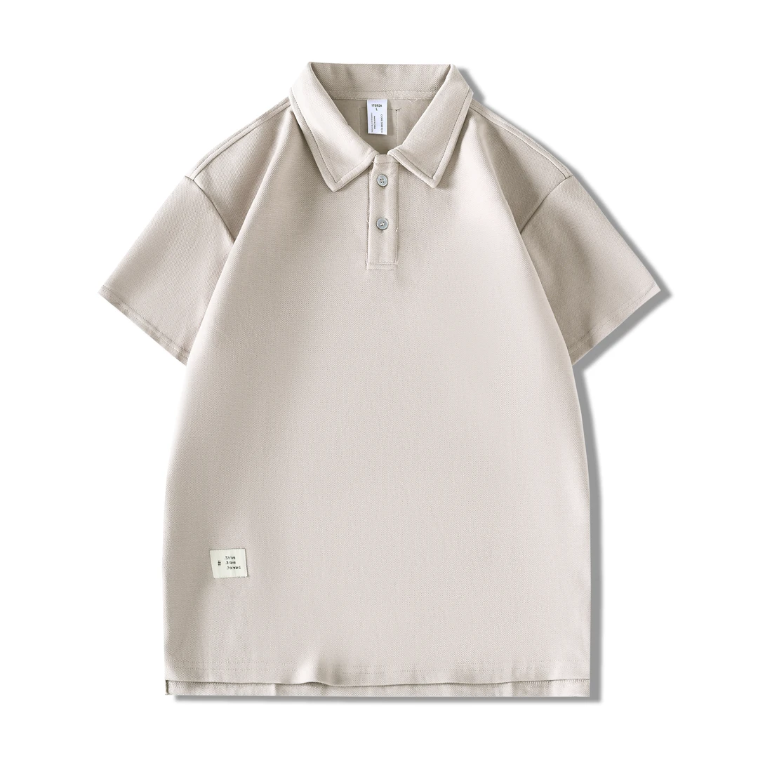 E367#新款POLO衫翻领休闲商务宽松简约短袖