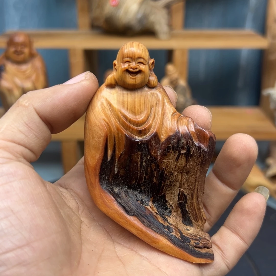 木O****孙崖柏木摆件手把件